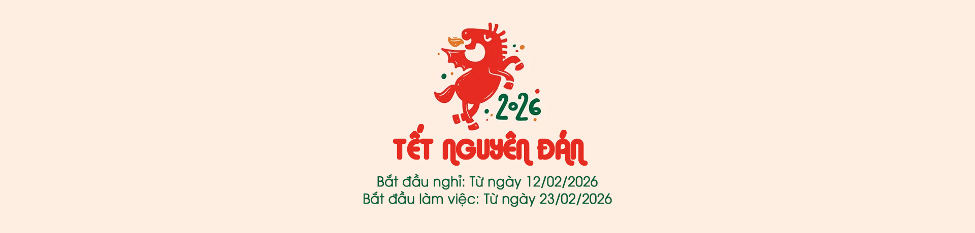 LỊCH NGHỈ TẾT NGUYÊN ĐÁN 2026