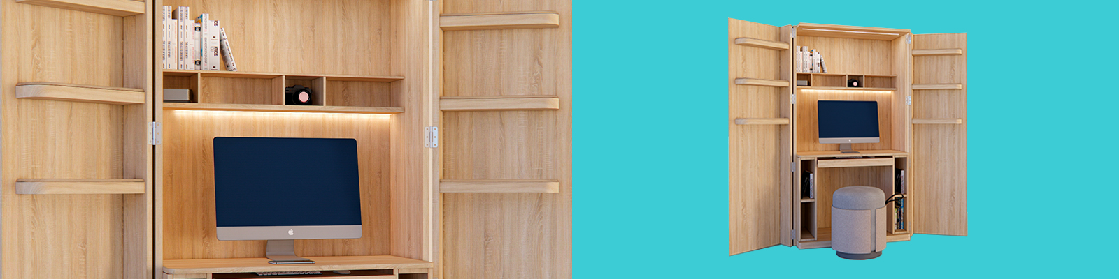 Tủ đa năng đẹp MOBIDESK thiết kế khối vuông hiện đại, màu sắc trang nhã.jpg