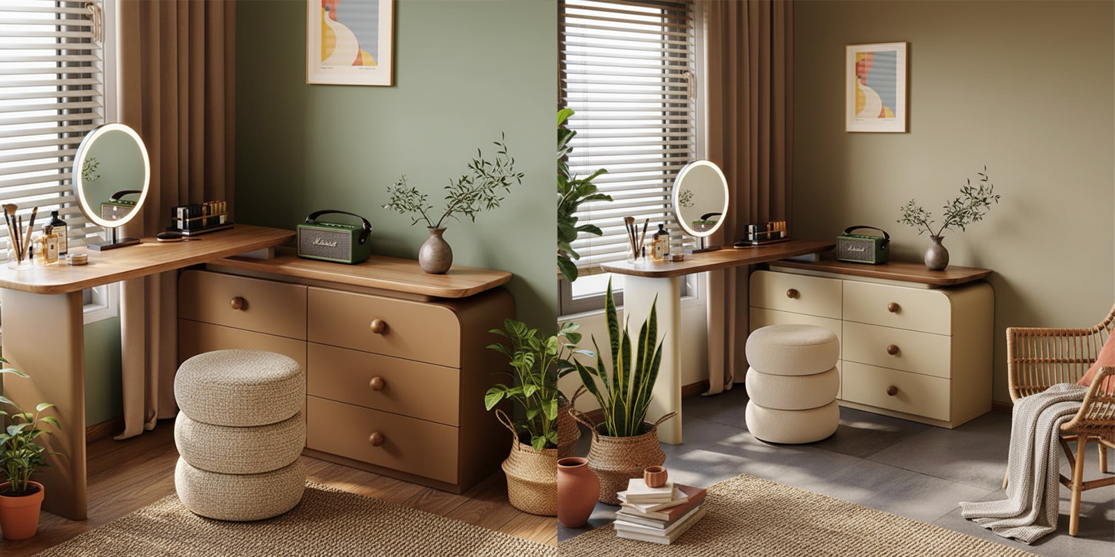 Tủ kết hợp bàn làm việc