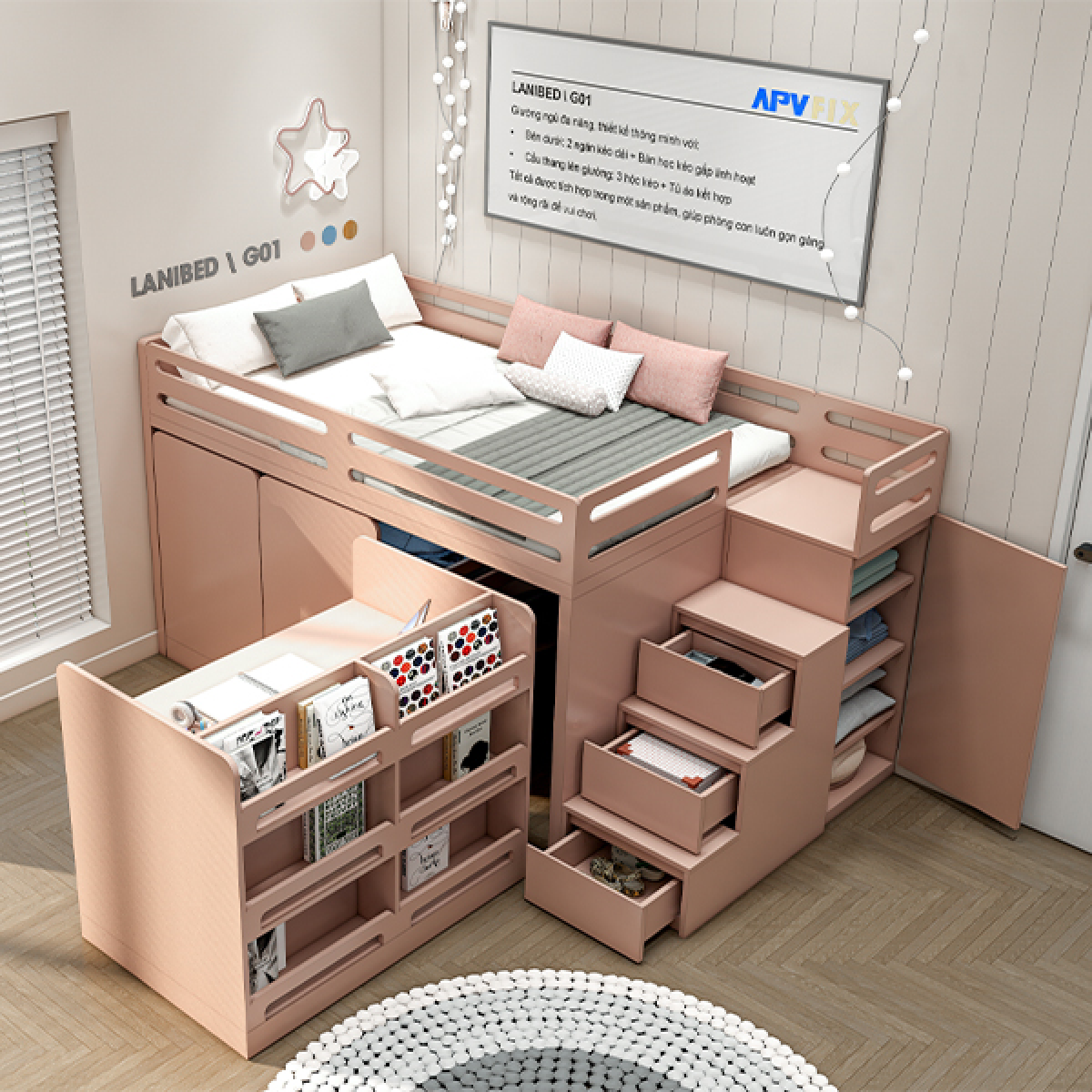 LANIBED G01 - GIƯỜNG NGỦ ĐA NĂNG